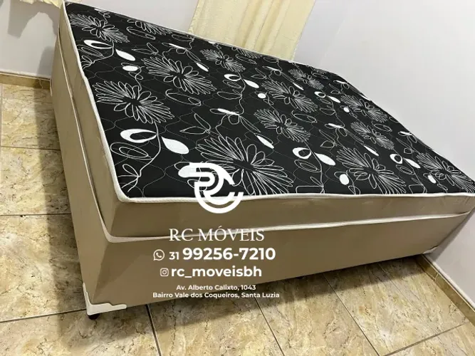 Cama Box Casal OrthoBox com Colchão D33 Alta Densidade