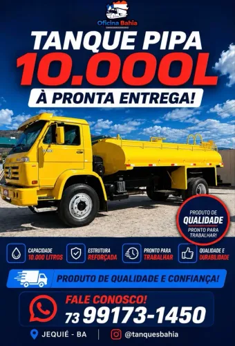 TANQUE PIPA 10.000L À PRONTA ENTREGA