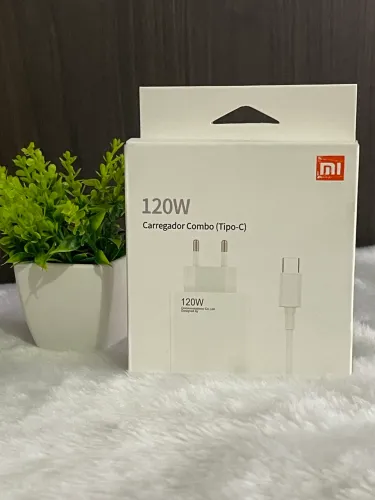 Fonte Carregador Rápido Xiaomi 120W Super Fast Charge com Cabo Tipo-C