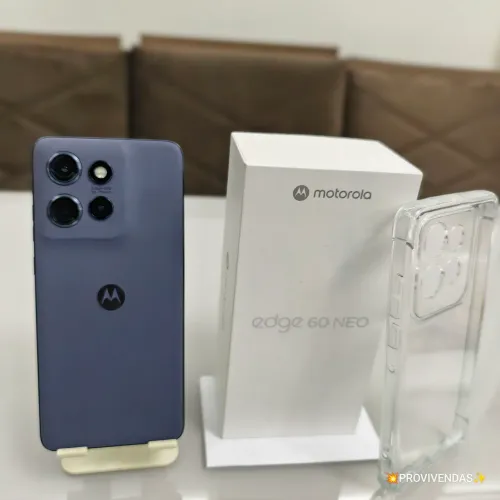 Motorola Edge 60 Neo 512GB 12GB RAM Câmera 50MP 5G NFC Tela pOLED 120Hz, NF 1 mês, capinha