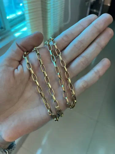 Corrente Tijolinho 18k