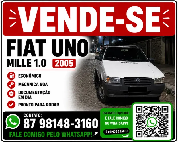 Fiat Uno Mille 1.0 Fire/ F.flex/ Economy 2P 2005