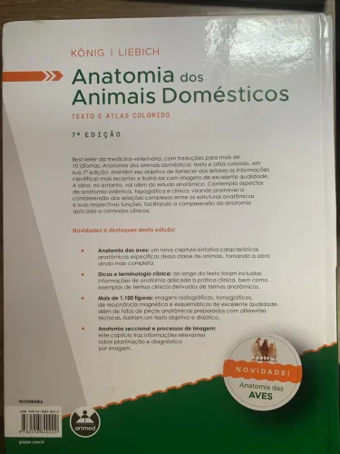 Livro Anatomia dos animais domésticos