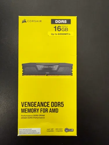 Memória ram ddr5 6000m/t 16gb corsair
