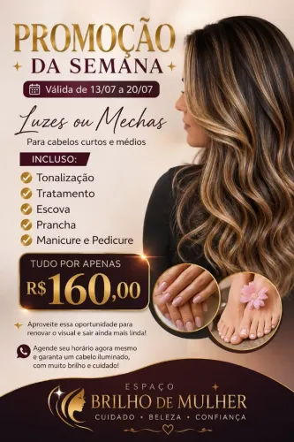 Promoção especial para luzes e mechas