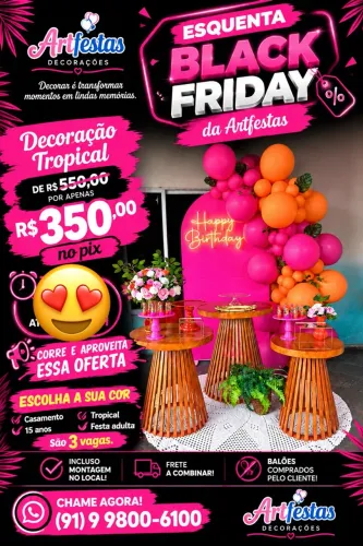 Decoração no seu evento