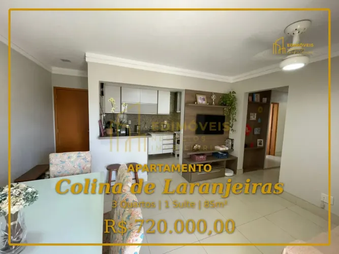 Sensacional apartamento com 2 vagas em Colina de Laranjeiras, agende sua visita!