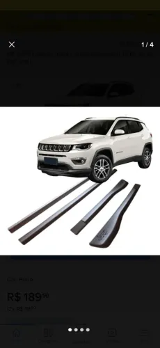 Kit Frizo Lateral Jeep Compass Original Mopar<br>R$150,00