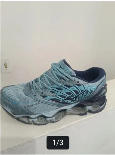 Tênis wave Mizuno prophecy pro 8 azul bebê IMPORTADO DO VIETNÃ