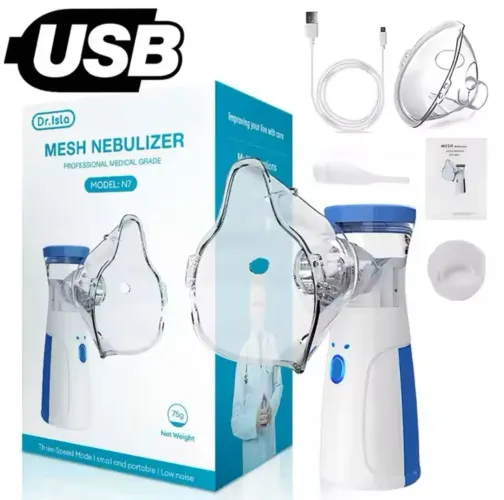 Nebulizador Mesh Portátil Recarregável USB - Silencioso, Leve e Compacto