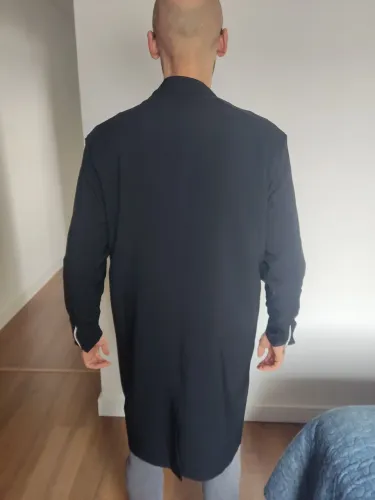 Jaleco elegante preto