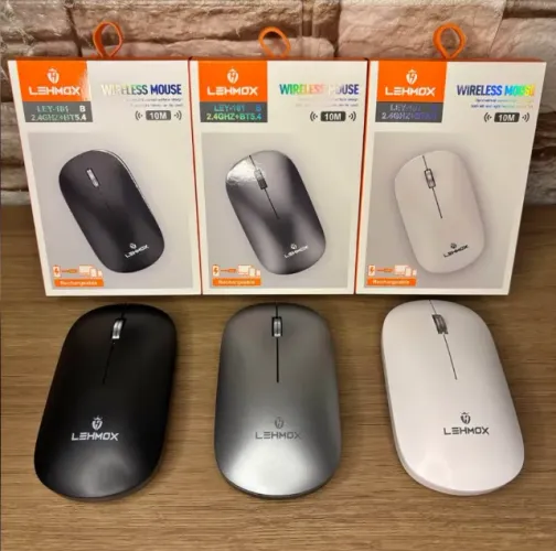 Mouse Sem Fio Ley-181 B - 2.4Ghz + Bluetooth