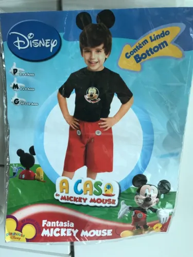 Fantasia Mickey infantil masculina