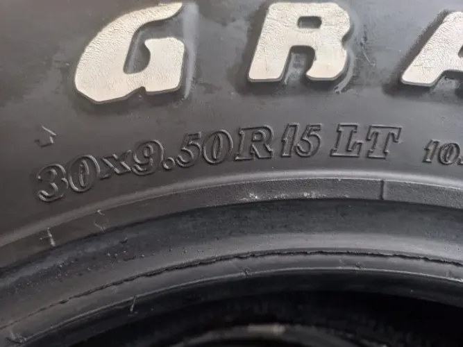 Pneus Dunlop GrandTrek MT1 30  x 9.5 R15 pneus para trilhas Ranger, Troller, TR4 