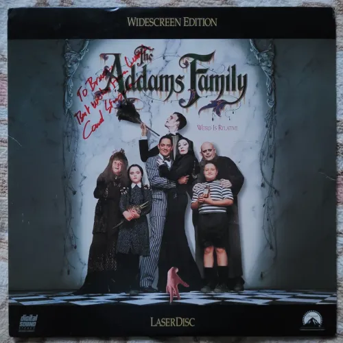 Laser Disc Família Addams Autografado Carel Struycken Mordomo Raríssimo