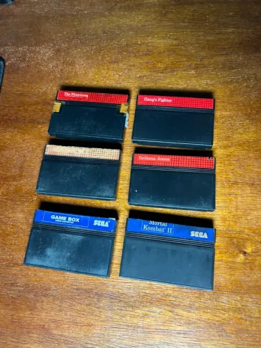 Lote 6 Cartuchos Master System Tectoy - Sonic 2, Mortal Kombat II Originais