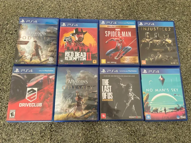 Kit 8 jogos para PS4