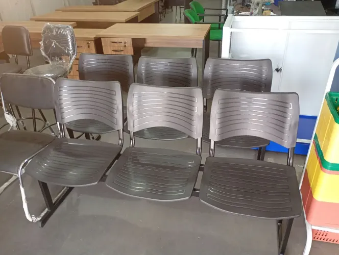 LONGARINA 3 LUGARES RECEPCAO PVC AVISTA 599.00 ZAP * LOJA