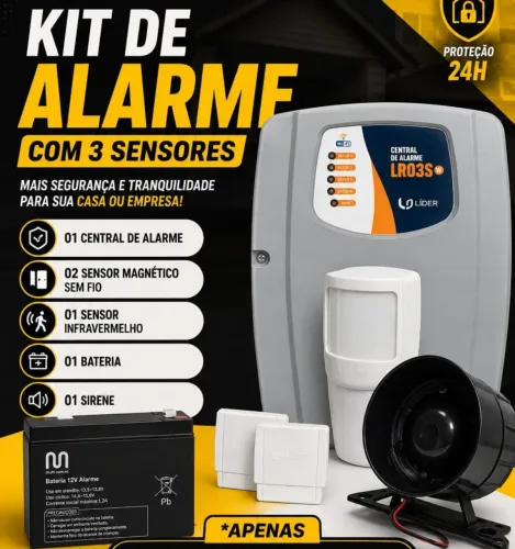 Central de Alarme kit completo