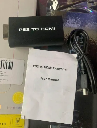 Promoção : Adaptador Conversor Ps2 audio vídeo Av para cabo Hdmi
