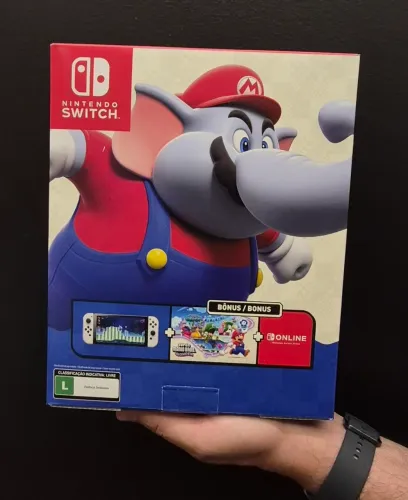 Nintendo Swith Oled com Mario Wonder