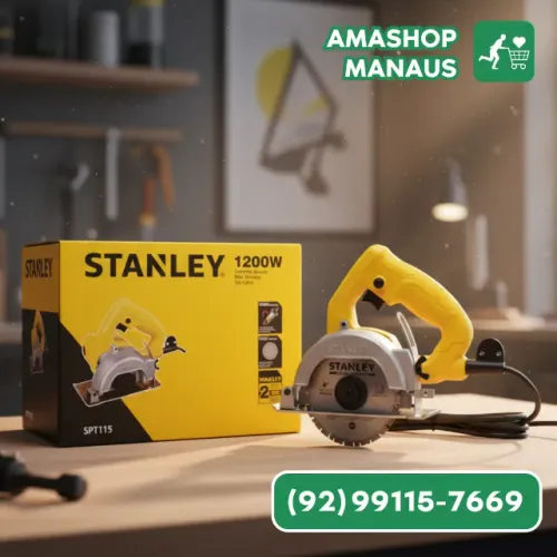 Serra Mármore Stanley 1200W - Corte Preciso e Eficiente