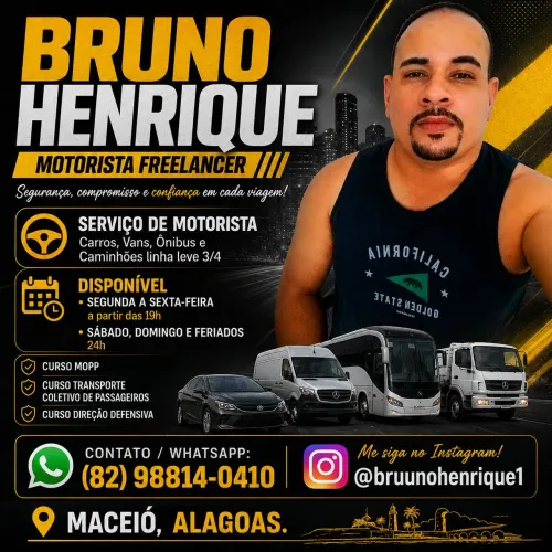 MOTORISTA FREELANCER - MACEIÓ/AL