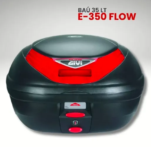 Baú Bauleto Monólock Flow 35L GIVI C/ BASE