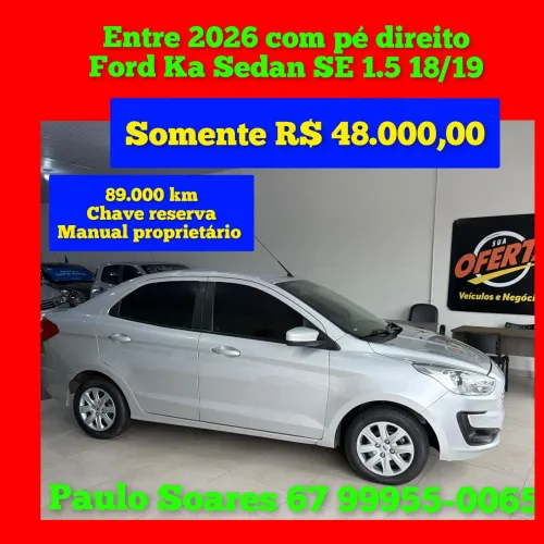 Ford KA 1.5 Sedan SE 12V Flex 4P Mec. 2019