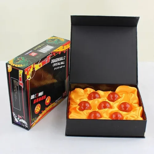 Caixa com 7 esferas do dragão dragon ball z NOVA 