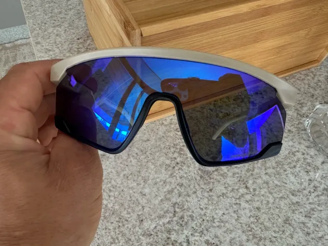 Óculos De Sol unissex Oakley Bxtr Oo9280 Matte Desert Ciclismo semi-novo original