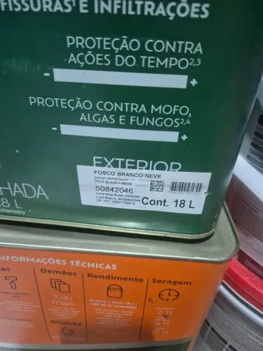 Vende 2 lata de tinta 18L