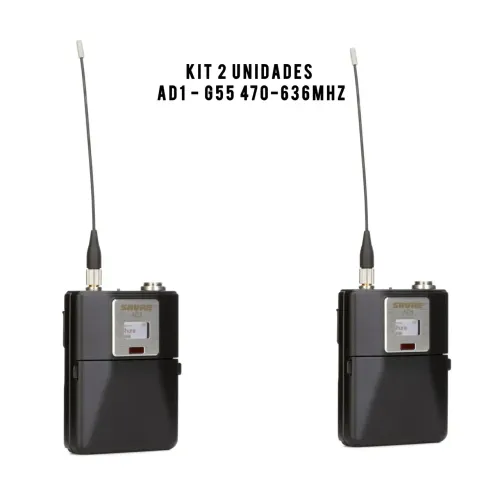 Bodypack AD1 Shure Original Axient Digital G55 470-636MHz ( para microfones )