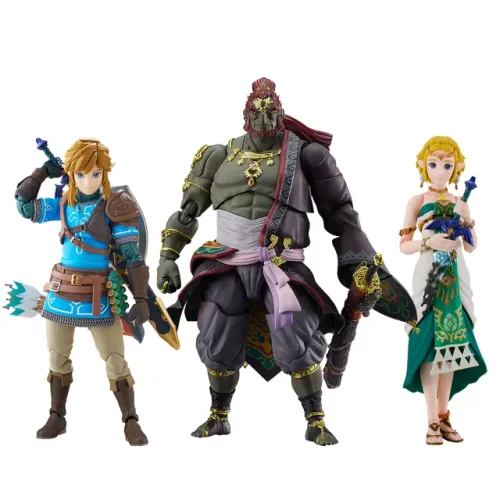 Link, Zelda e Ganondorf The Legend of Zelda: Tears of the Kingdom - Figma