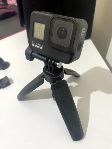 Go Pro 8 Black + Kit Motovlog + Acessórios