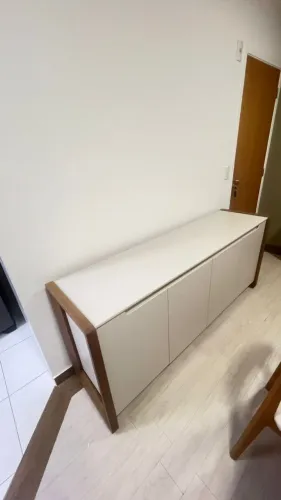 Buffet 180cm Off White Fosco/Natural