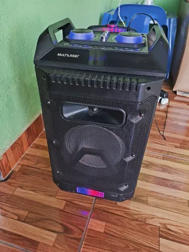 Caixa de som top com led