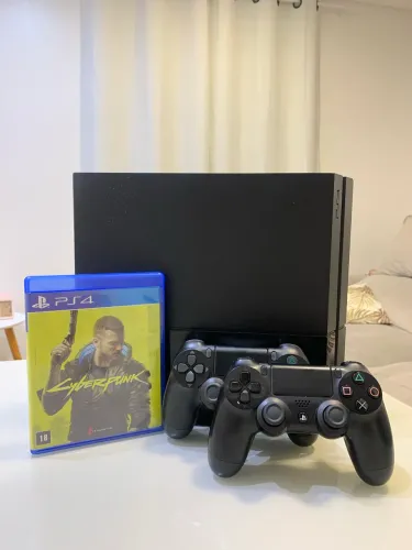 Ps4 FAT 500GB + 2 CONTROLES + JOGOS