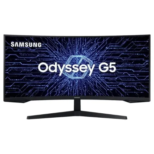 (LOJA FÍSICA) Monitor Gamer Curvo Samsung Odyssey G5, Ultra WQHD, 165Hz, 1ms, Tela 34