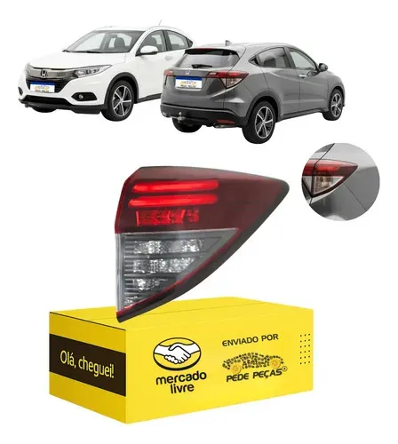 Lanterna Honda Hr-v 2019 2020 2021 C/led Canto Fume Nova Ld Direito/passageiro Fumê