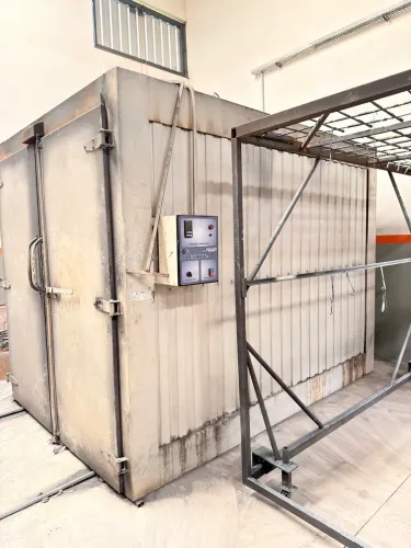 Estufa de pintura eletrostática completa com cabine 