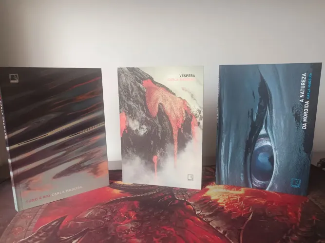 Livros Carla Madeira - Tudo é Rio, Véspera e A Natureza da Mordida