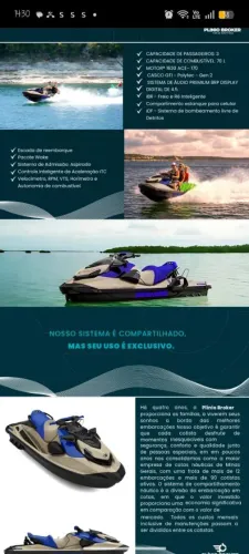 Jet ski veículo náutico 