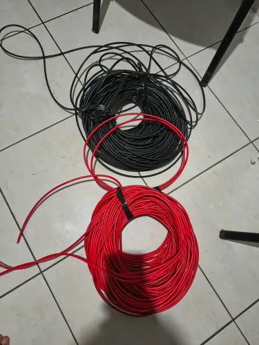 Cabo Solar preto e vermelho 6 mm