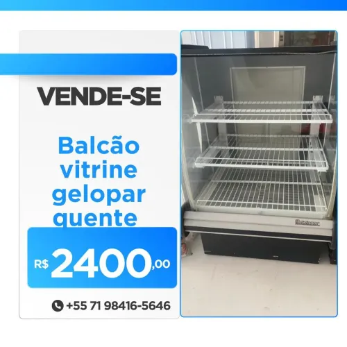Balcão Vitrine gelopar quente