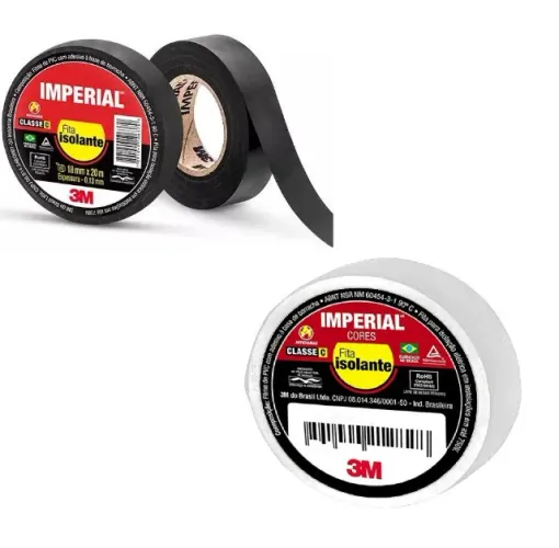 Fita isolante anti-chama 3M Imperial 10 ou 20 metros