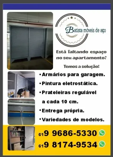 Armário de aço para garagem 