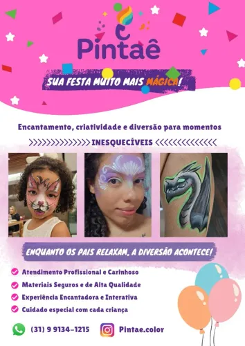 Pintura facial | Open Glitter Belo Horizonte