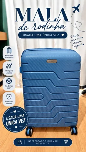 Mala de viagem de rodinhas