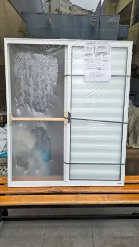 Janela de aluminio branco